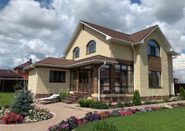 Дом с террасой и баней 202 кв.м.