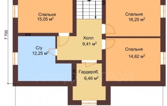 Коттедж с просторной гостиной 144 кв.м. Коттедж с просторной гостиной 144 кв.м.