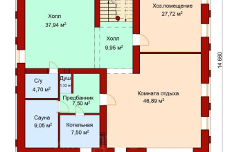 Большой коттедж 470 кв.м