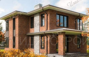 Красивый проект коттеджа 136 кв.м. Красивый проект коттеджа 136 кв.м.