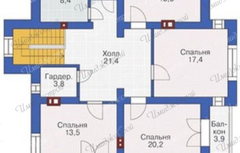 Дом в стиле модерн с балконами Проект дома в стиле модерн на 246 м2 Дом в стиле модерн с балконами Проект дома в стиле модерн на 246 м2