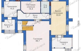 Оригинальный дом с интересной аркой-мостиком Коттедж с необычной террасой Оригинальный дом с интересной аркой-мостиком Коттедж с необычной террасой