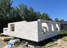 стены дома из газобетона