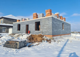 Двухэтажный коттедж из баварского серого кирпича 215 кв.м