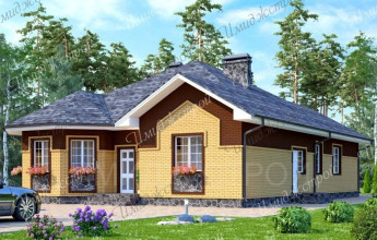Оригинальный проект дома с мягкой кровлей Коттедж с мягкой кровлей Оригинальный проект дома с мягкой кровлей Коттедж с мягкой кровлей