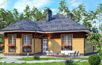 Оригинальный проект дома с мягкой кровлей Коттедж с мягкой кровлей Оригинальный проект дома с мягкой кровлей Коттедж с мягкой кровлей